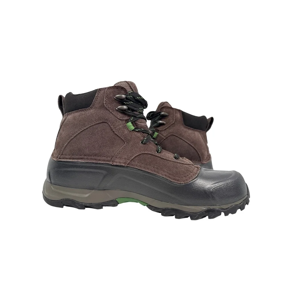 The North Face Snowfuse Winter Boots Mens 13 Brown Waterproof Suede Insulated